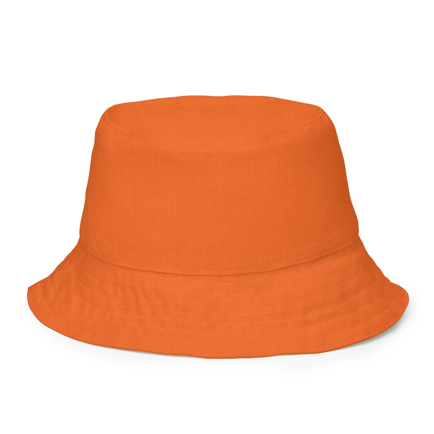 Reversible orange and pink logo  bucket hat